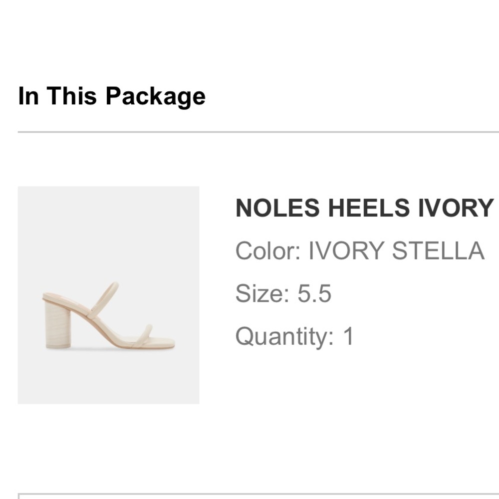 Dolce Vita Noles Heels in Ivory